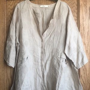 Cheyenne Natural Linen Tunic